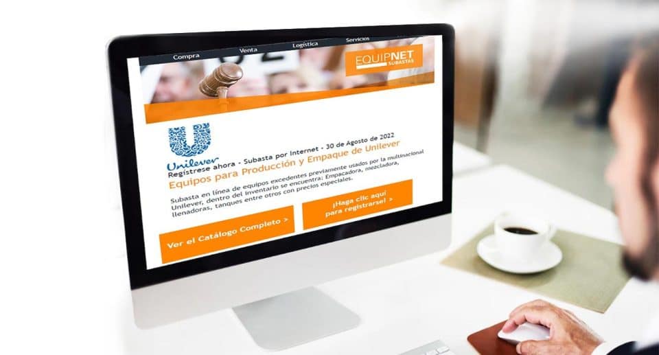 Subasta Online de Equipos para Producción y Empaque para el Cuidado Personal de Unilever